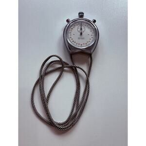Vintage Westclox Mechanical Stopwatch – Swiss Made, Manual Wind, Chrome Case80